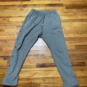 Gray flare sweatpants men
